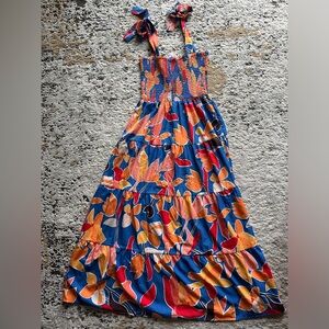 Colorful Floral Maxi Dress